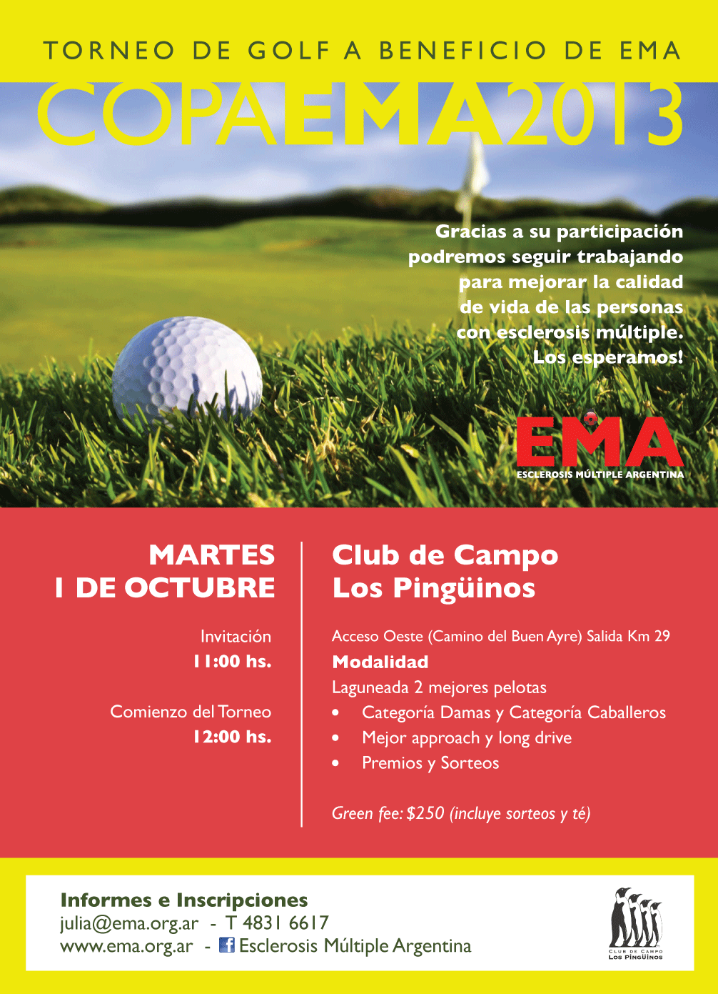 flyer EVITE-golf